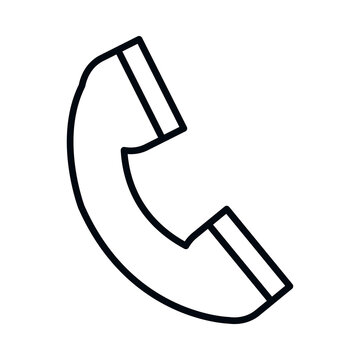 phone icon image, line style