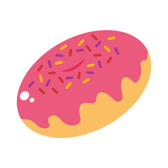 sweet donut icon, colorful design