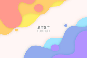 Simple abstract background of liquid colored drops modern graphic design.