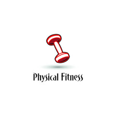 Fitness logo club. Fitness Centre logo with barbell icon. Gym Logo concept. Healthy Center logo. sport icon