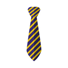 striped tie icon, colorful design