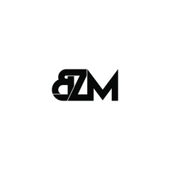 bzm letter original monogram logo design