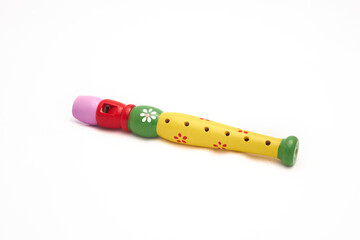 wooden flute for children. montessori musical intelligence. © Salvador.F.Cortez