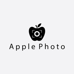 Apple logo photo illustration vector design icon