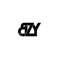 bzy letter original monogram logo design