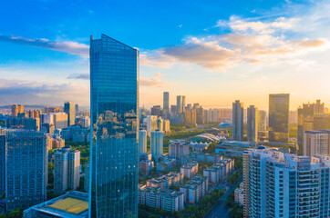 Fototapeta premium Urban scenery of Huizhou City, Guangdong Province, China