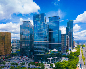 Fototapeta premium Urban scenery of Huizhou City, Guangdong Province, China