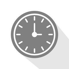 circle grey clock vector design