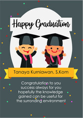 greeting card for graduation model four