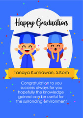 greeting card for graduation model three