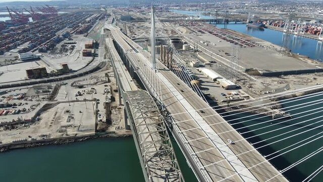 Gerald Desmond Bridge in Los Angeles and Long Beach California