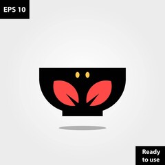 Crab in bowl restaurant logo company, logo vector template design. Ready to use, easy for edit.