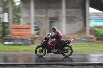 Fototapeta na wymiar motorcycles panning