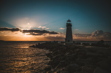 Fototapeta premium lighthouse at sunrise