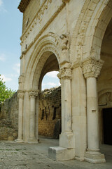 Fototapeta premium Abbey of San Clemente a Casauria - It is a monumental complex from Abruzzo built in September 871, in the municipality of Castiglione a Casauria in the province of Pescara