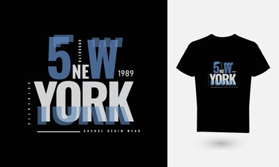 Vector illustration of text graphics, NEWYORK. perfect for the design of T-shirts, hoodies, etc.