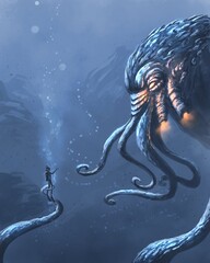 Ancient monster in the water © Anastasiya