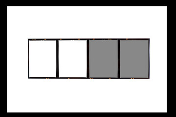 Medium format color film frame.With white space.