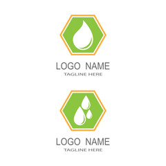 Water drop Logo Template vector