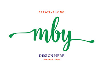 MBY lettering logo is simple, easy to understand and authoritative