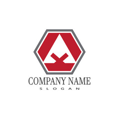 Fototapeta premium A Letter Logo Template vector icon illustration design