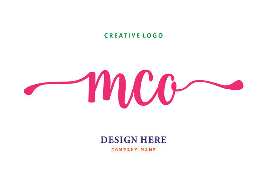 MCO lettering logo is simple, easy to understand and authoritative