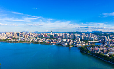 Urban scenery of Huizhou City, Guangdong Province, China