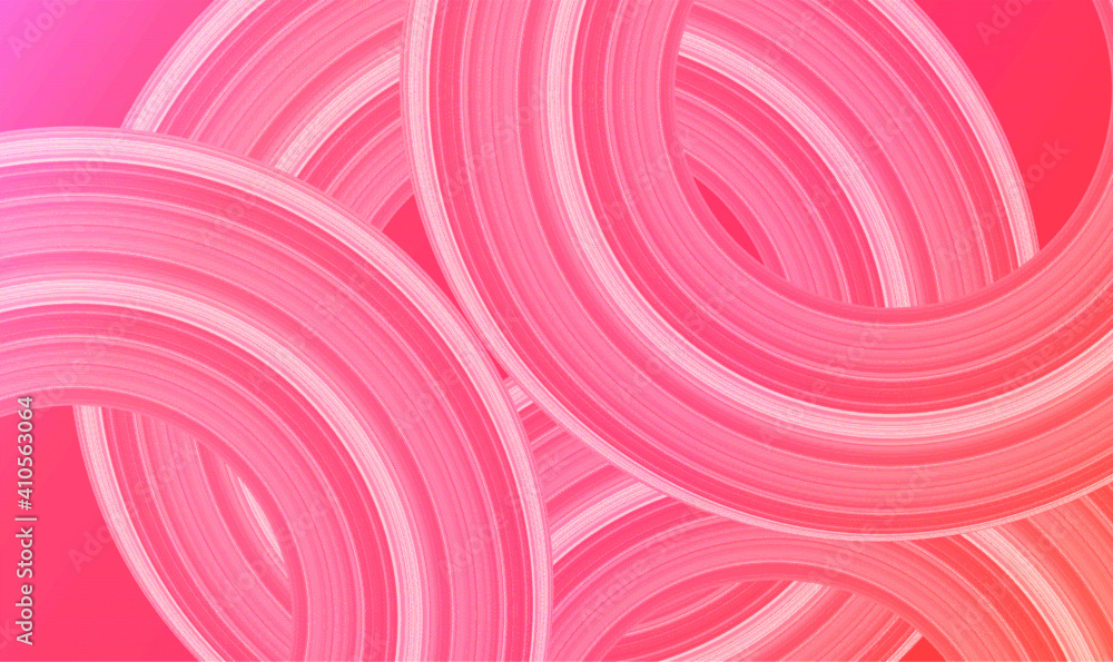 Poster circle lines overlapping pattern isolated on pink background.intersecting circles. abstract luxury w