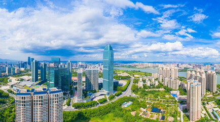 Fototapeta premium Urban scenery of Huizhou City, Guangdong Province, China