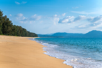 Natai Sea Beach Long and beautiful beach in Phang Nga Province, Thailand.
