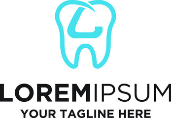 Dentist health letter C logo design