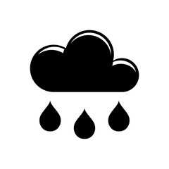 rainy icon design vector template