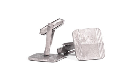 Old silver cufflinks