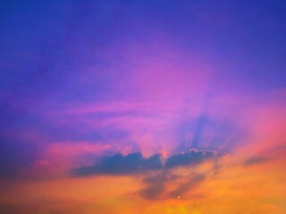 Twilight sky background with Colorful sky in twilight background