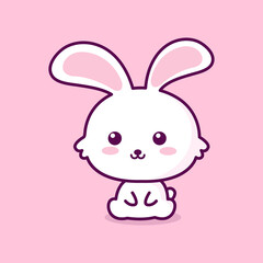 Cute bunny vector art