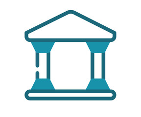 bank deposit banking single isolated icon with solid line style