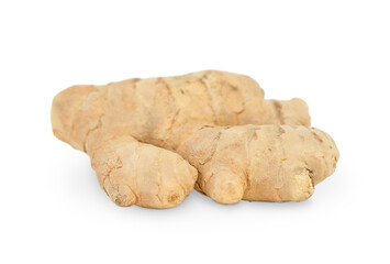 Whole ginger isolated on white background