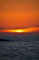 Sonnenuntergang in Isola Rossa auf Sardinien