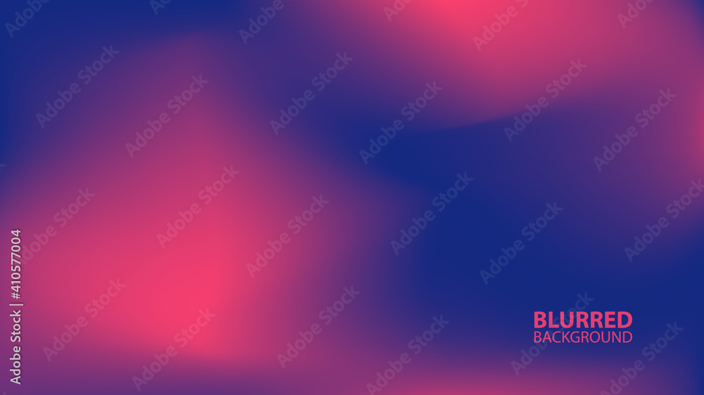 Aufkleber Blurred background with modern abstract blurred color gradient. Smooth template for your graphic design. Vector illustration.	