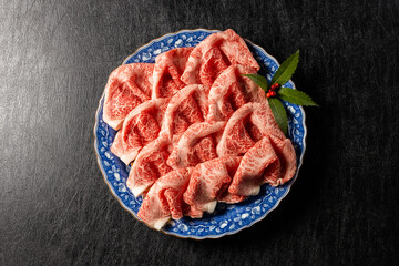高級和牛肉　High-quality marbled Japanese beef