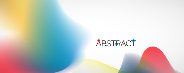 Fluid color gradient abstract background, trendy colorful wallpaper. Vector illustration for placards, brochures, posters, banners and covers