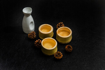 日本酒　Spring sake (alcoholic beverage from Japan) 