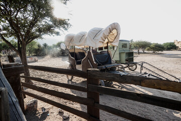 Wagon from the cowboy town movie set in Durango Mexico