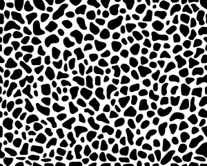 SVG Print of skin of leopard on a white background