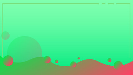Obraz premium Abstract Background with Circles, Dashed Line and Gradient Color