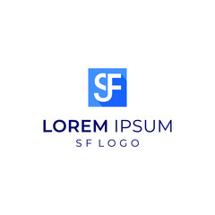 SF logo vector modern simple design concepts
