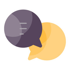 Bubble chat icon design flat style