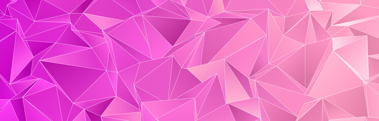 Fototapeta premium 3d Triangles, abstract background. Design wallpaper.