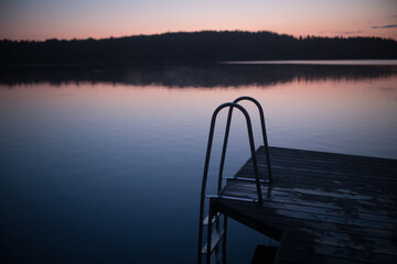 Summernight at a lake