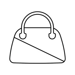 handbag icon. women bag sign. Ladies bag vector illustration.